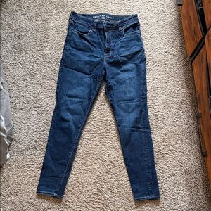 American Eagle Super High-Rise Dark Wash Jeggings